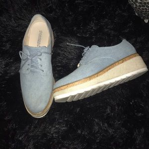 Oxford Wedge Sneaker